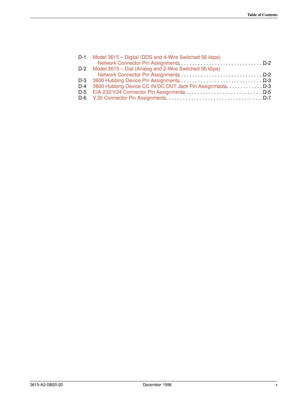 Paradyne 3616 manual 1Model 3615 ± Digital DDS and 4-Wire Switched 56 kbps 