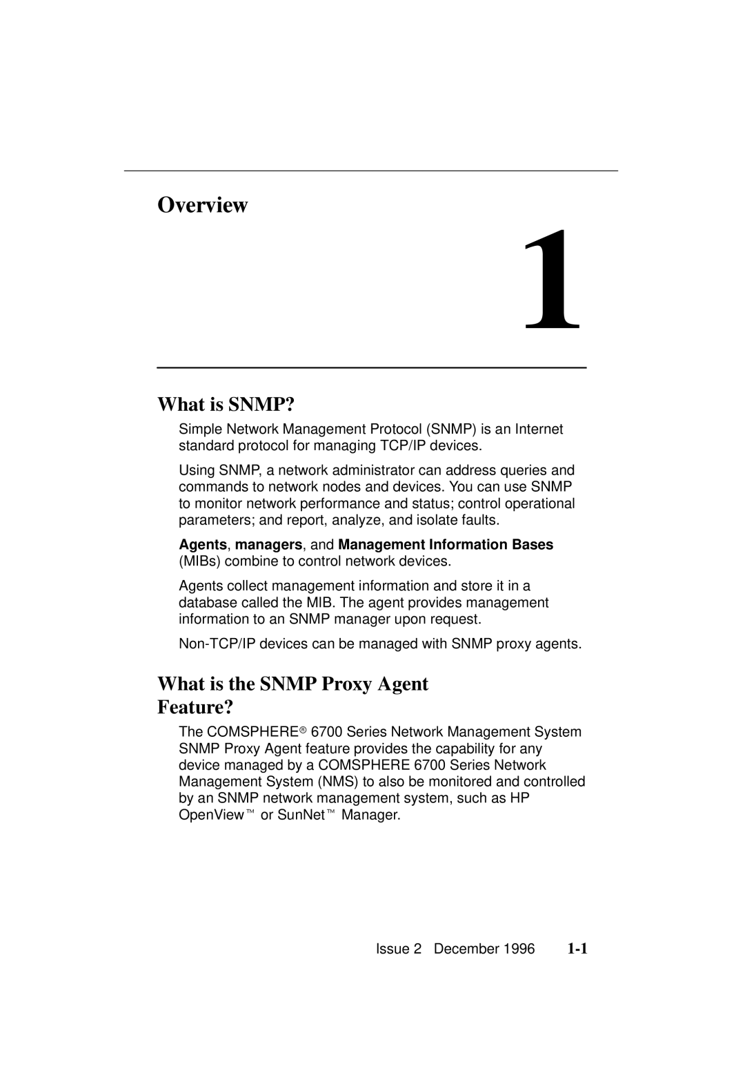 Paradyne 3700-A2-GB20-10 manual Ovrviw, What is SNMP?, What is the Snmp Proxy Agent Feature? 