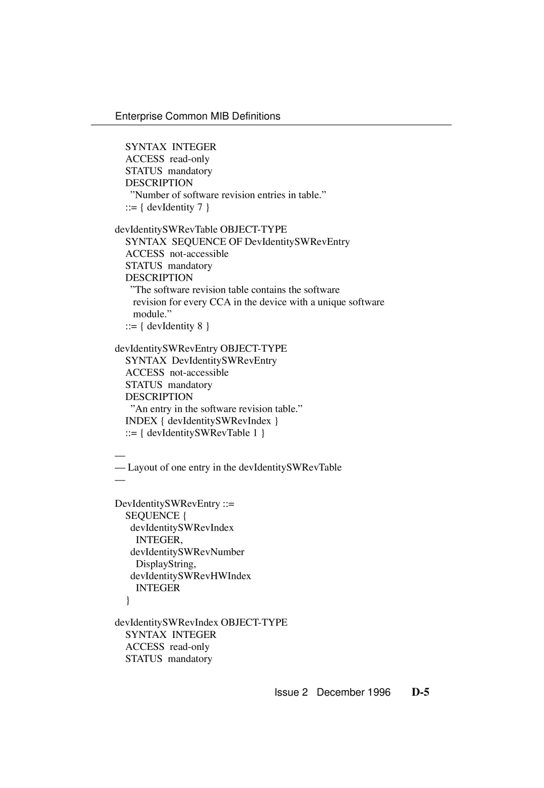 Paradyne 3700-A2-GB20-10 manual Integer 