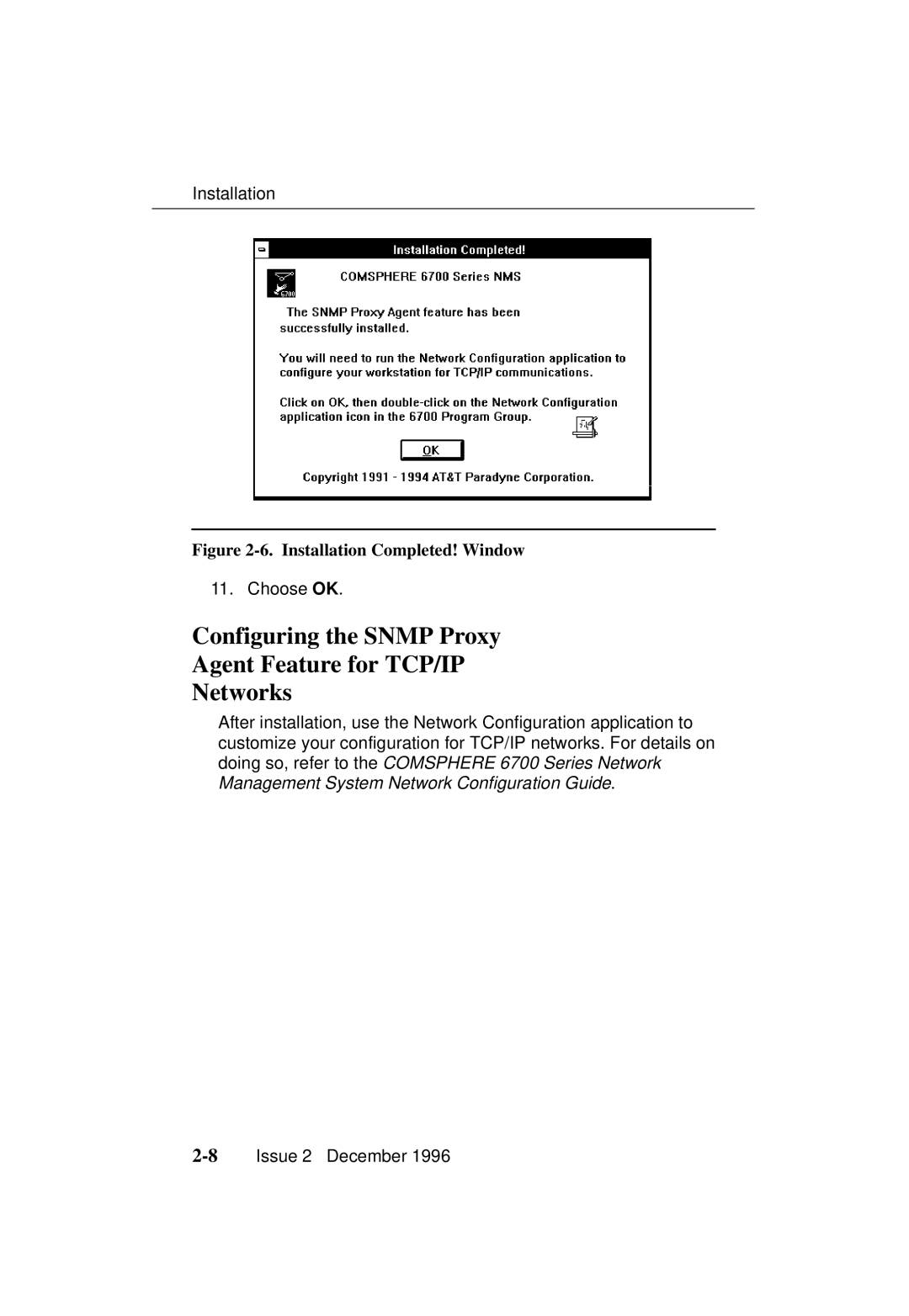 Paradyne 3700-A2-GB20-10 manual Configuring the Snmp Proxy Agent Feature for TCP/IP Networks 