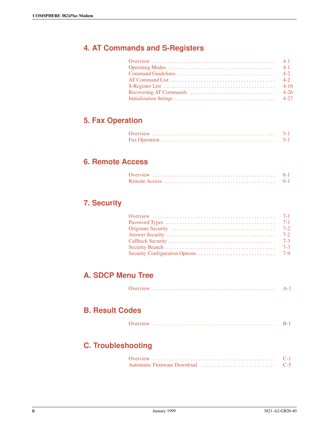 Paradyne 3821PLUS manual Fax Operation 