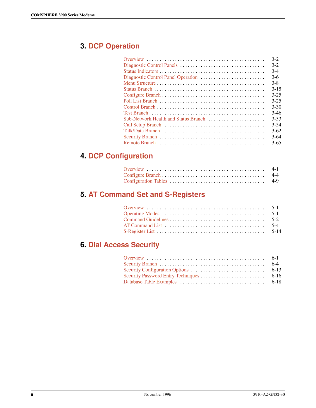 Paradyne 3910 operation manual DCP Configuration 