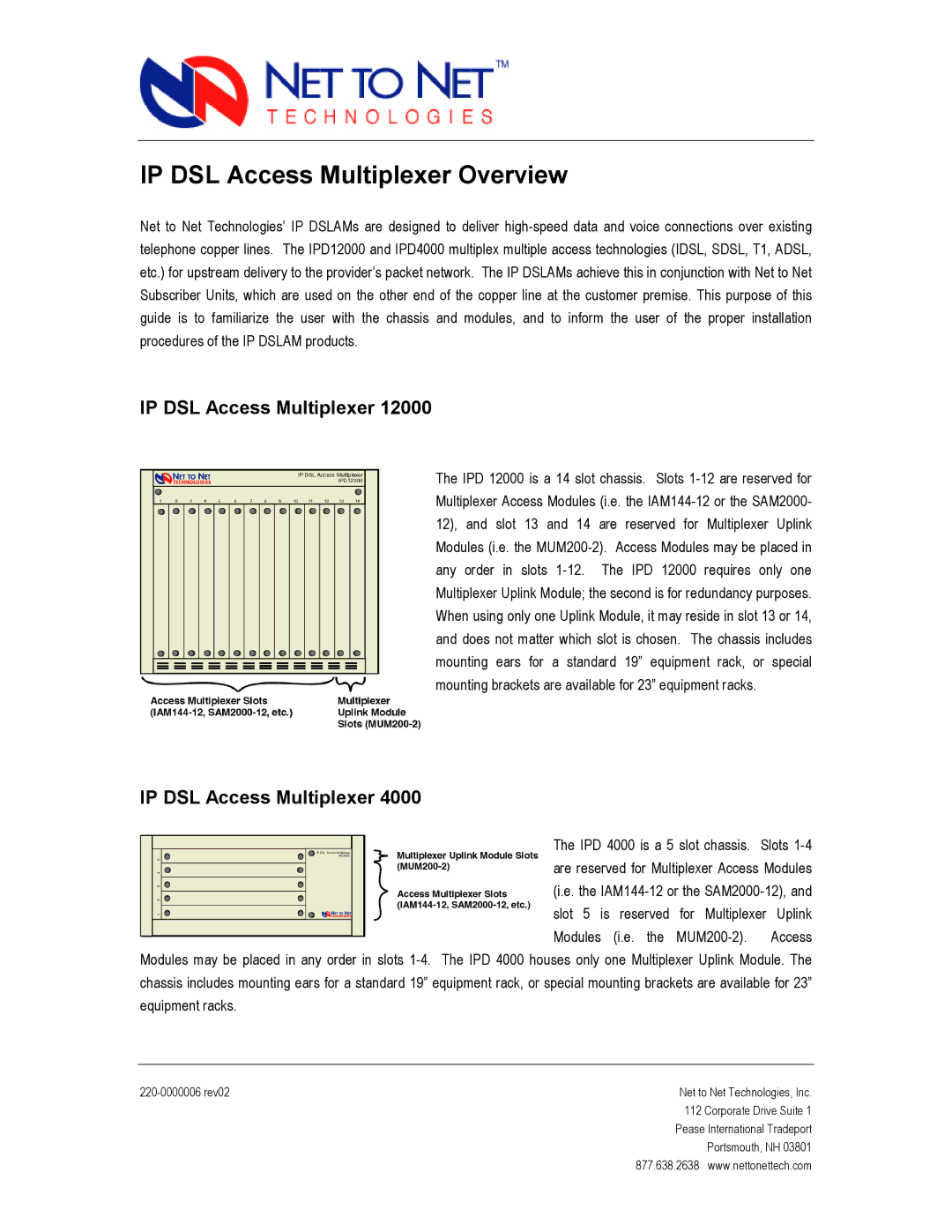 Paradyne 4000 manual IP DSL Access Multiplexer Overview 