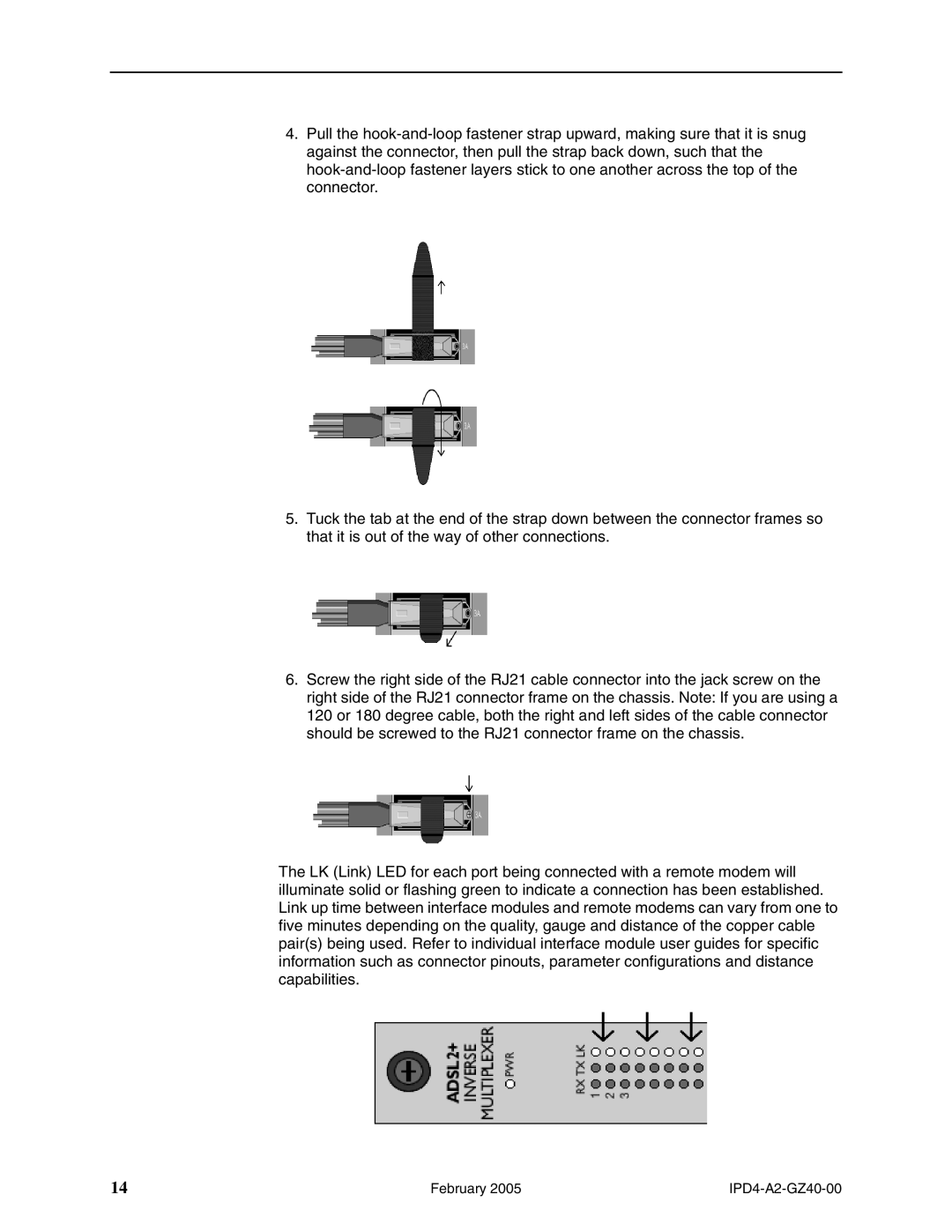 Paradyne 4000E installation instructions February IPD4-A2-GZ40-00 