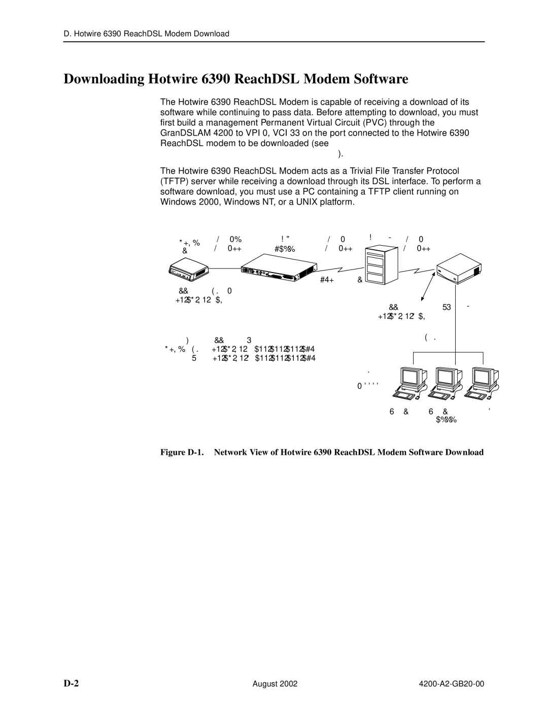 Paradyne 4200 manual Downloading Hotwire 6390 ReachDSL Modem Software 