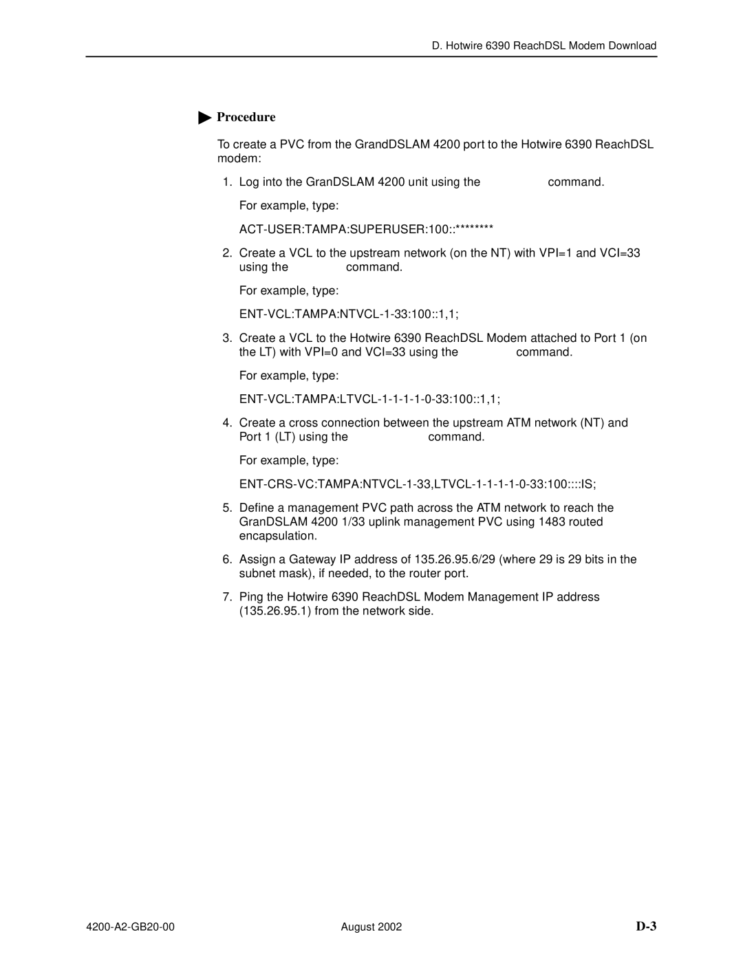 Paradyne 4200 manual ENT-VCLTAMPANTVCL-1-331001,1, ENT-VCLTAMPALTVCL-1-1-1-1-0-331001,1 