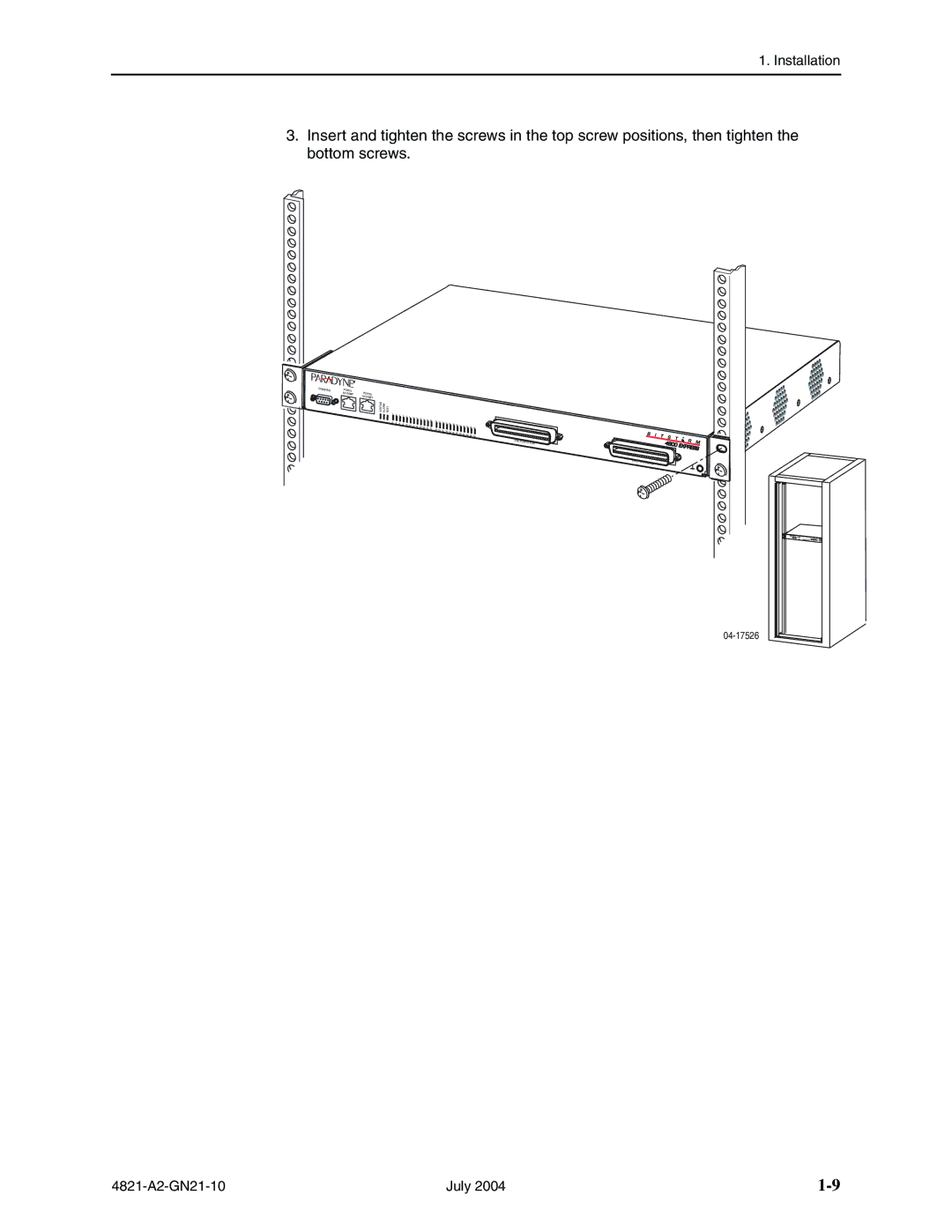 Paradyne 4800 Express manual 04-17526 