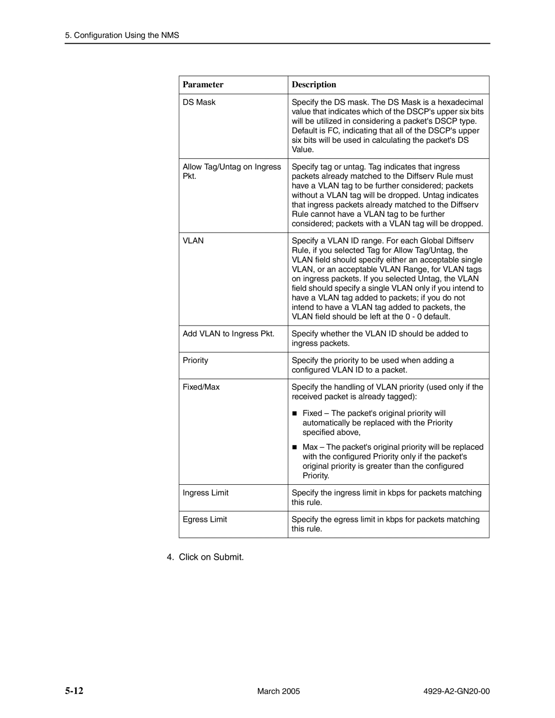 Paradyne 4929 DSLAM manual Vlan 