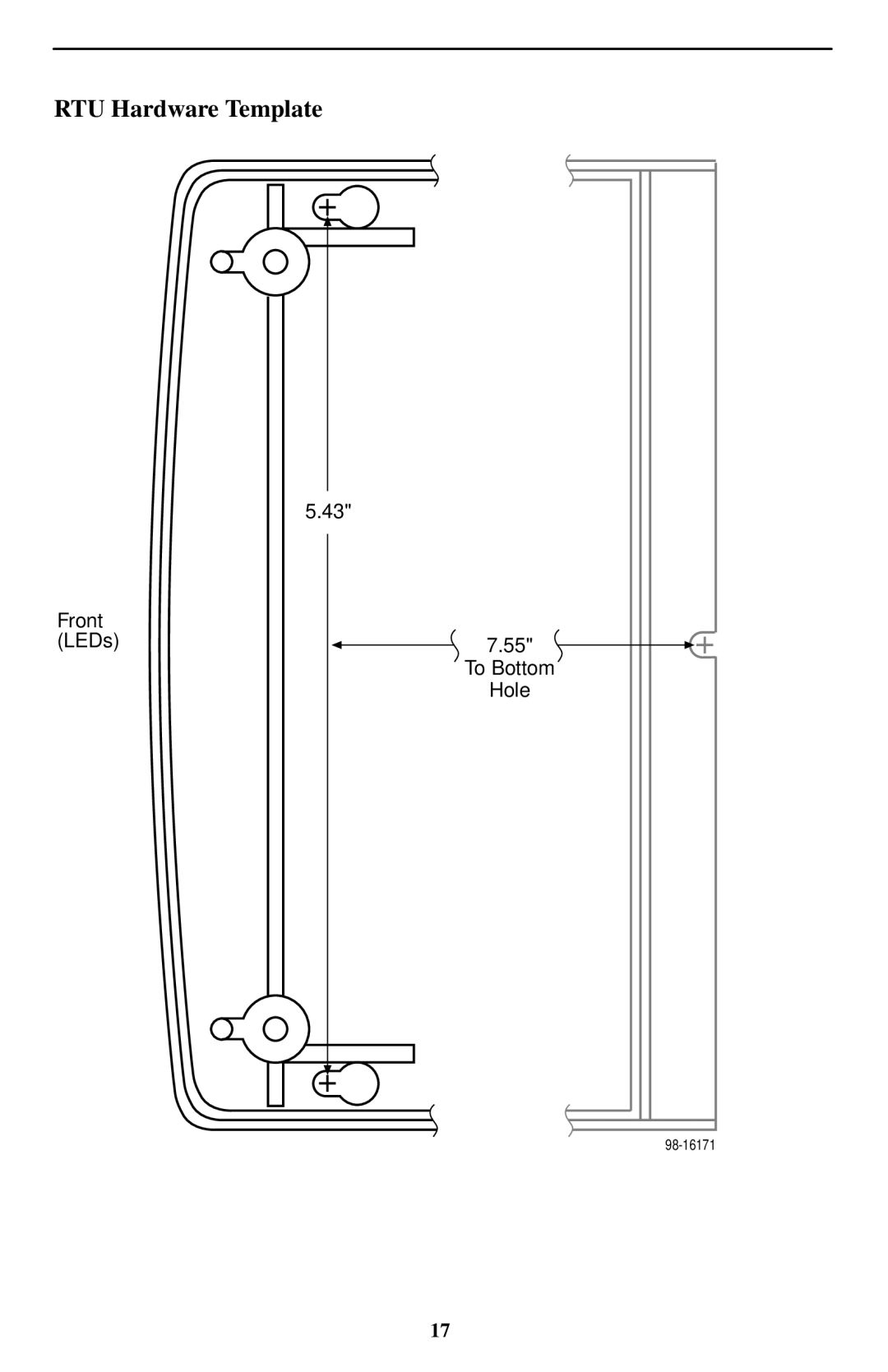 Paradyne 5620-A2-GN11-30 installation instructions RTU Hardware Template 