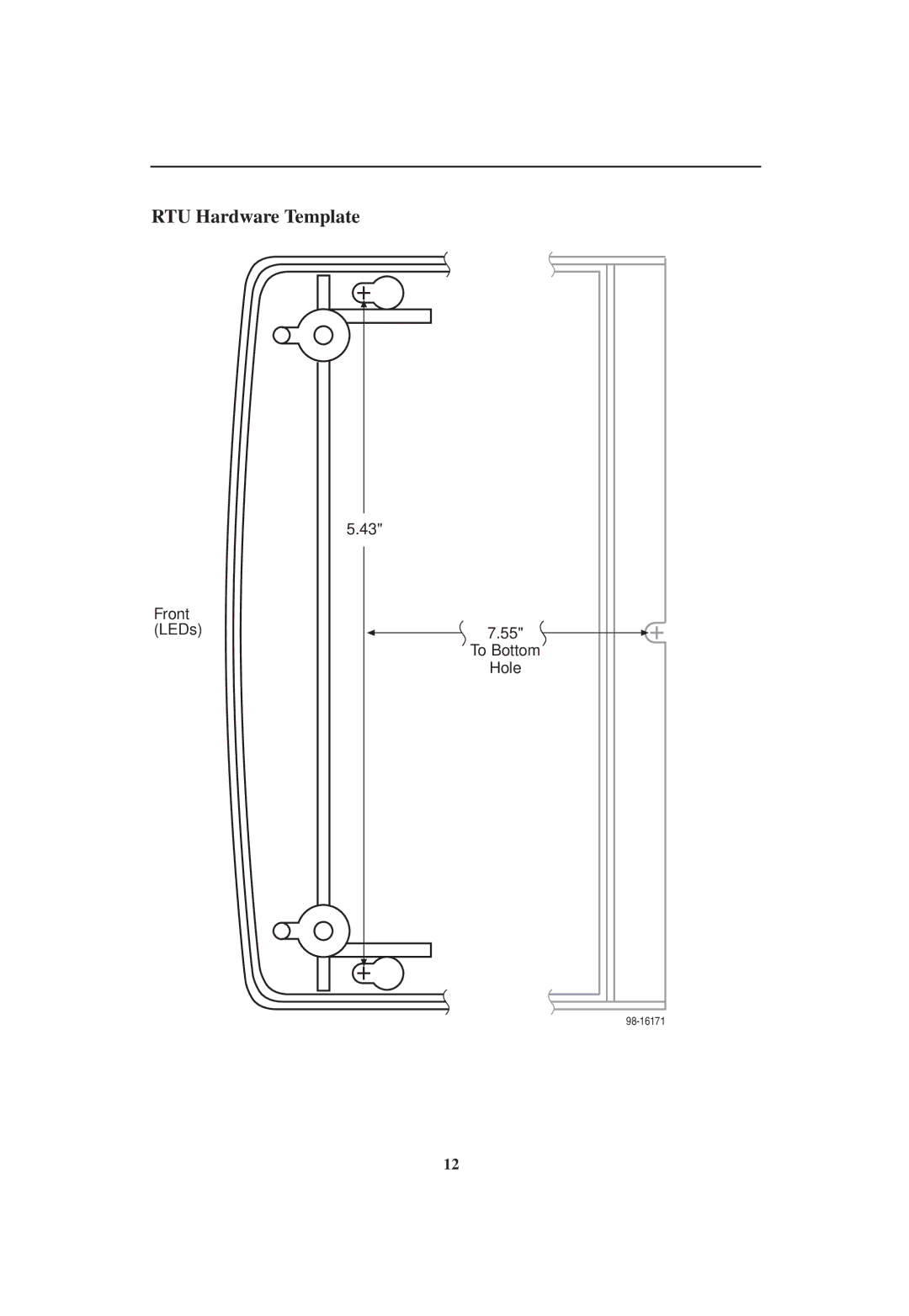 Paradyne 5620 RTU installation instructions RTU Hardware Template 