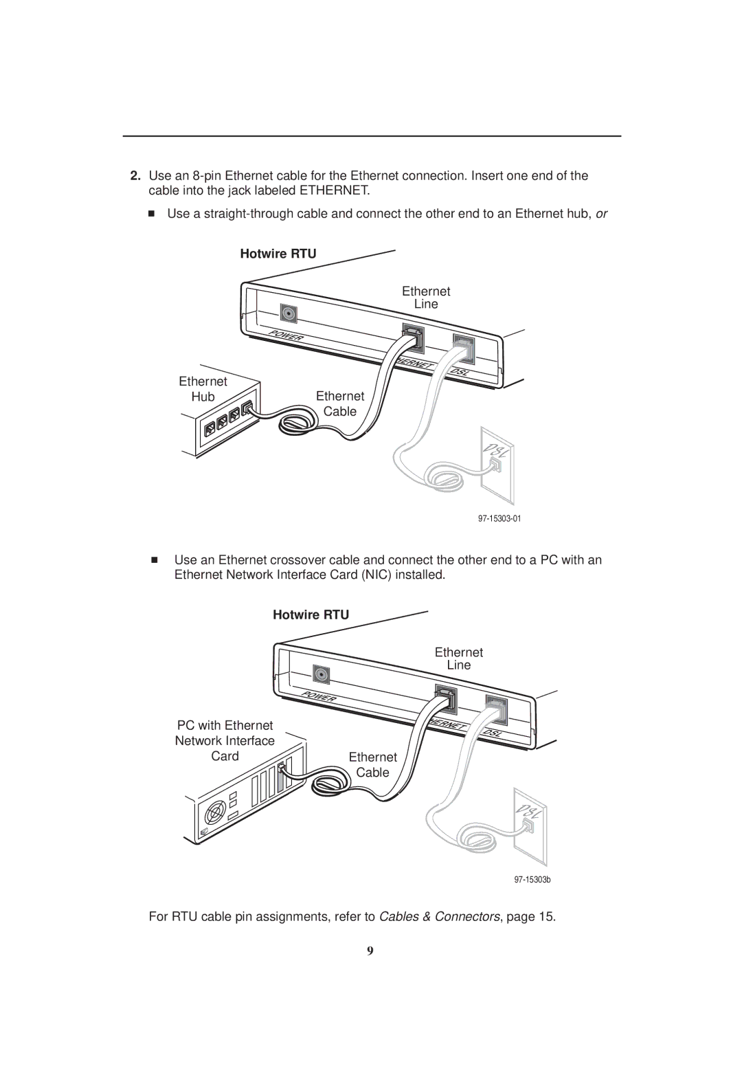 Paradyne 5620 RTU installation instructions Ethernet Line 