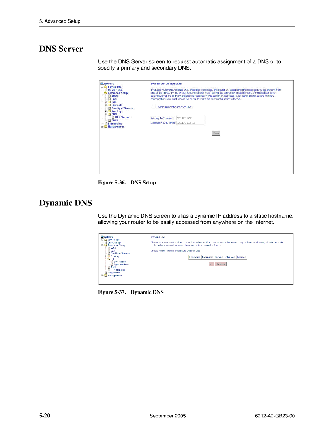 Paradyne 6212-I1 manual DNS Server, Dynamic DNS 