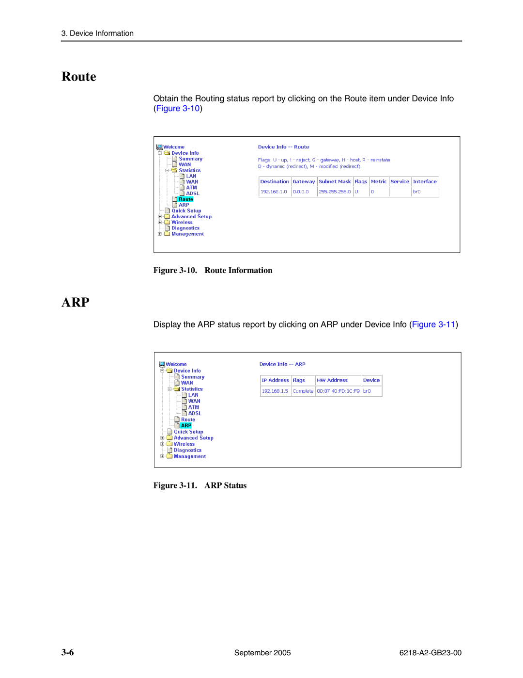 Paradyne 6218-I1 manual Route, Arp 