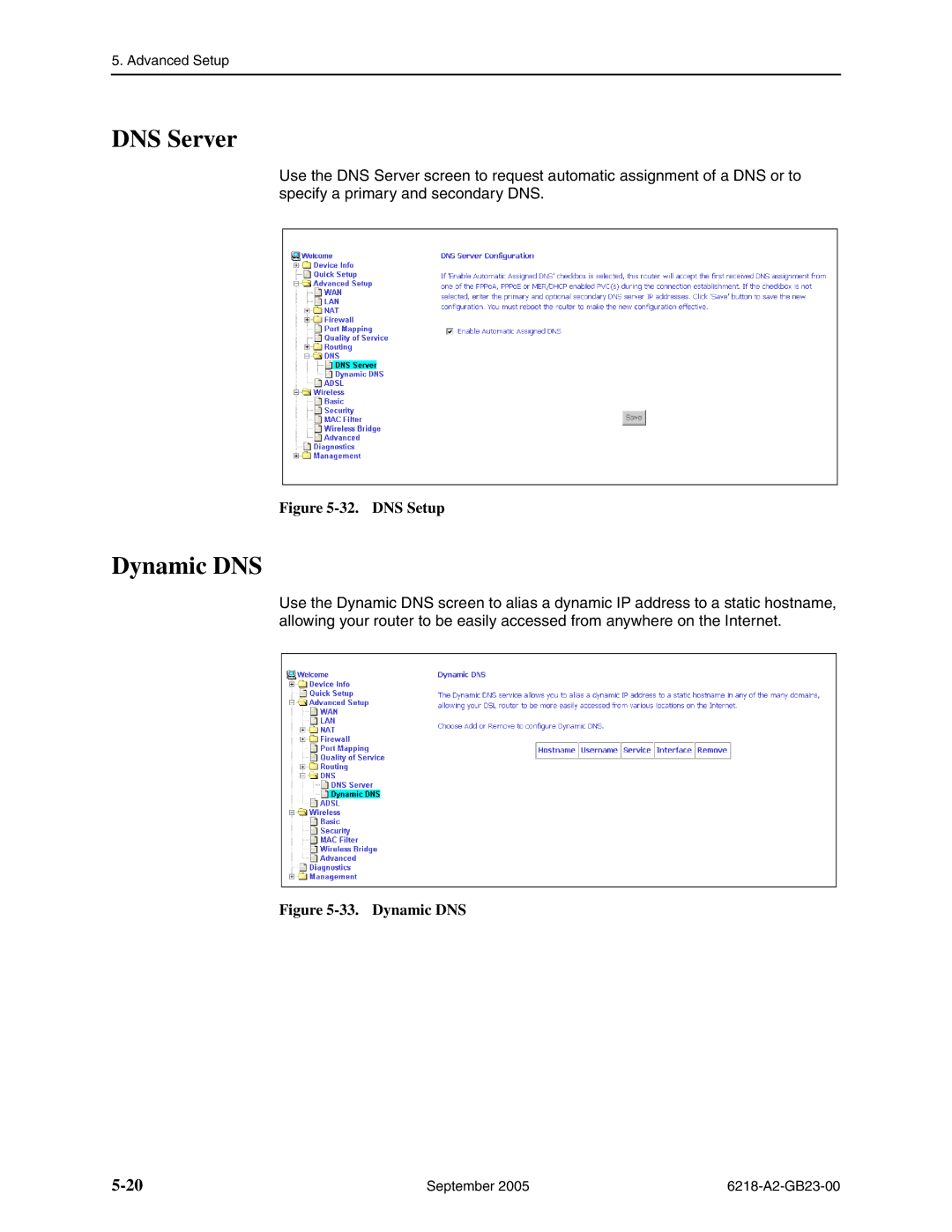 Paradyne 6218-I1 manual DNS Server, Dynamic DNS 