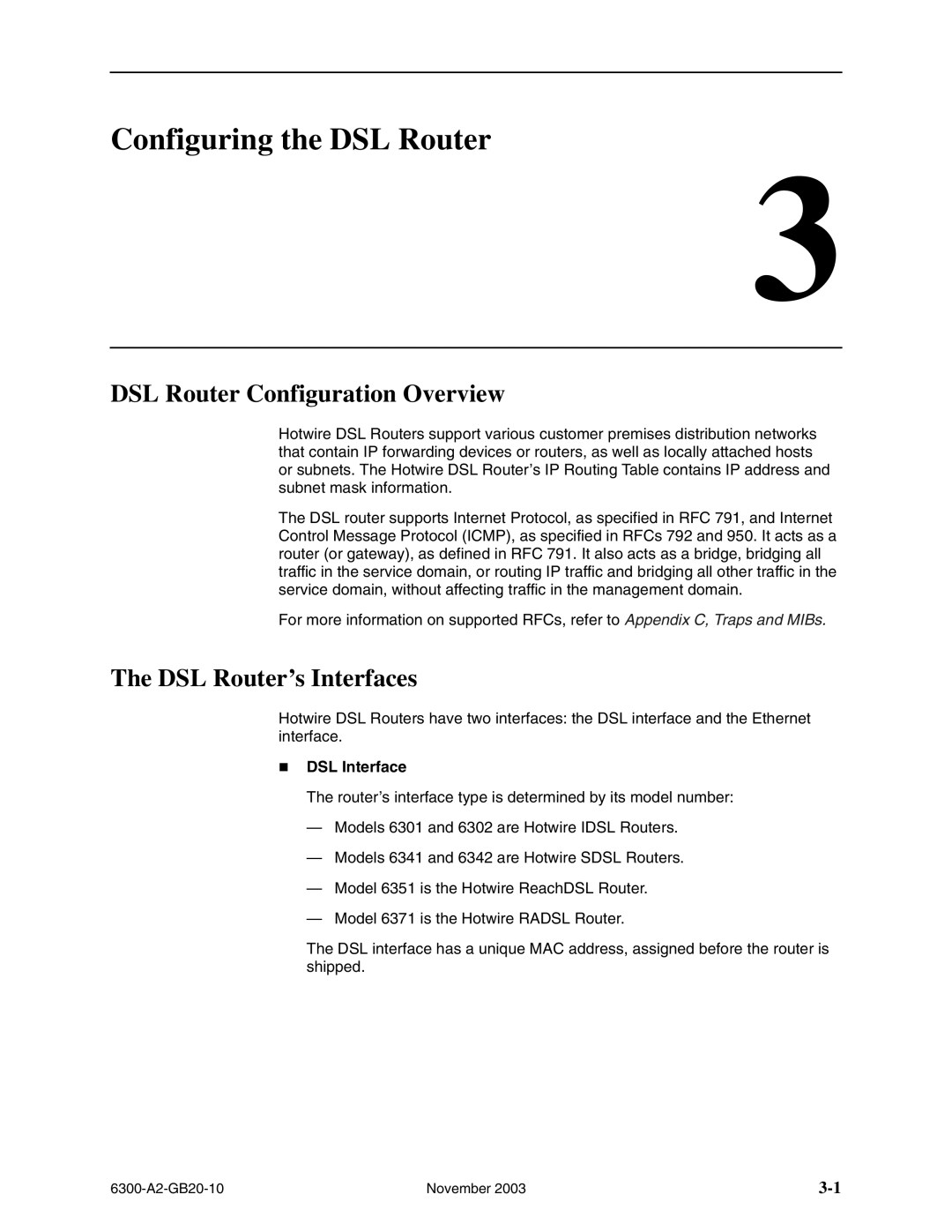 Paradyne 6371, 6341, 6301, 6342, 6351 Configuring the DSL Router, DSL Router Configuration Overview, DSL Router’s Interfaces 