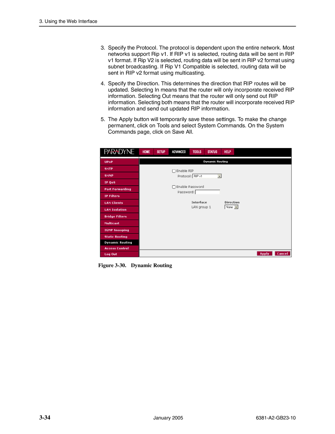 Paradyne 6381-A3 manual Dynamic Routing 