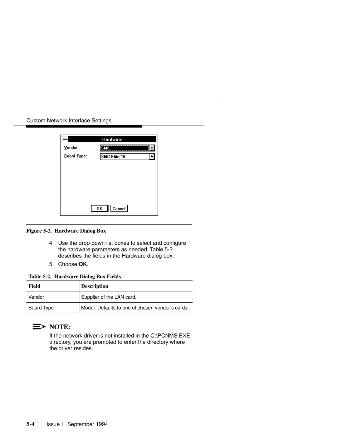 Paradyne 6700-A2-GB22-00 manual Hardware Dialog Box Fields Description 