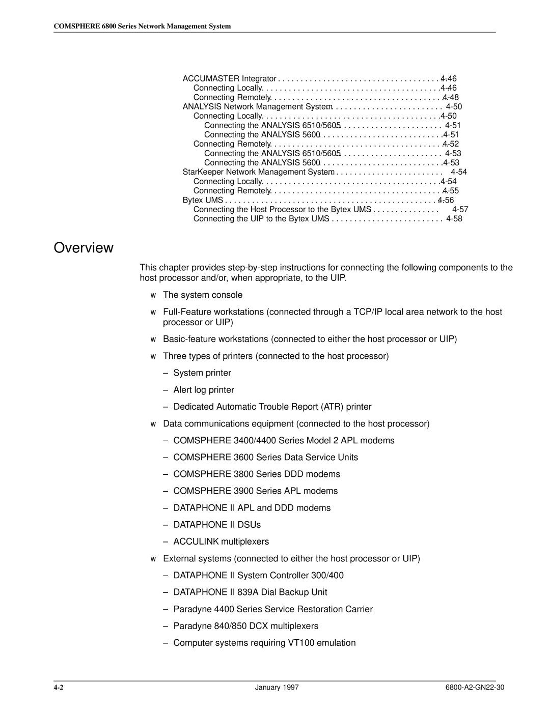 Paradyne 6800 manual Overview 