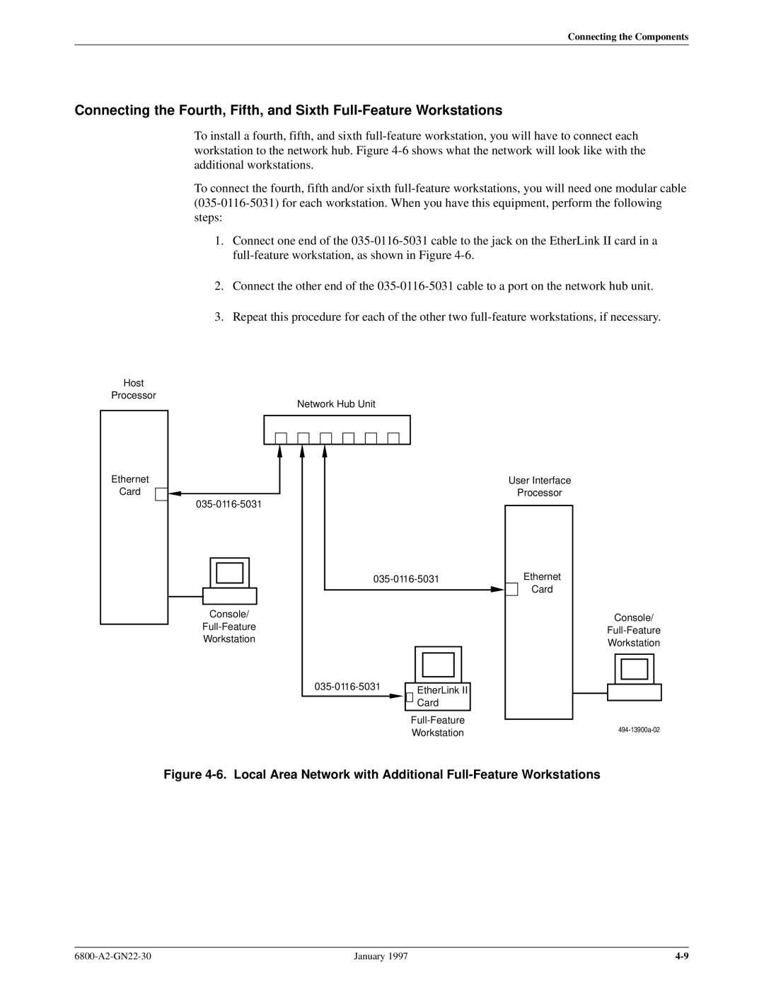 Paradyne 6800 manual Local Area Network with Additional Full-Feature Workstations 