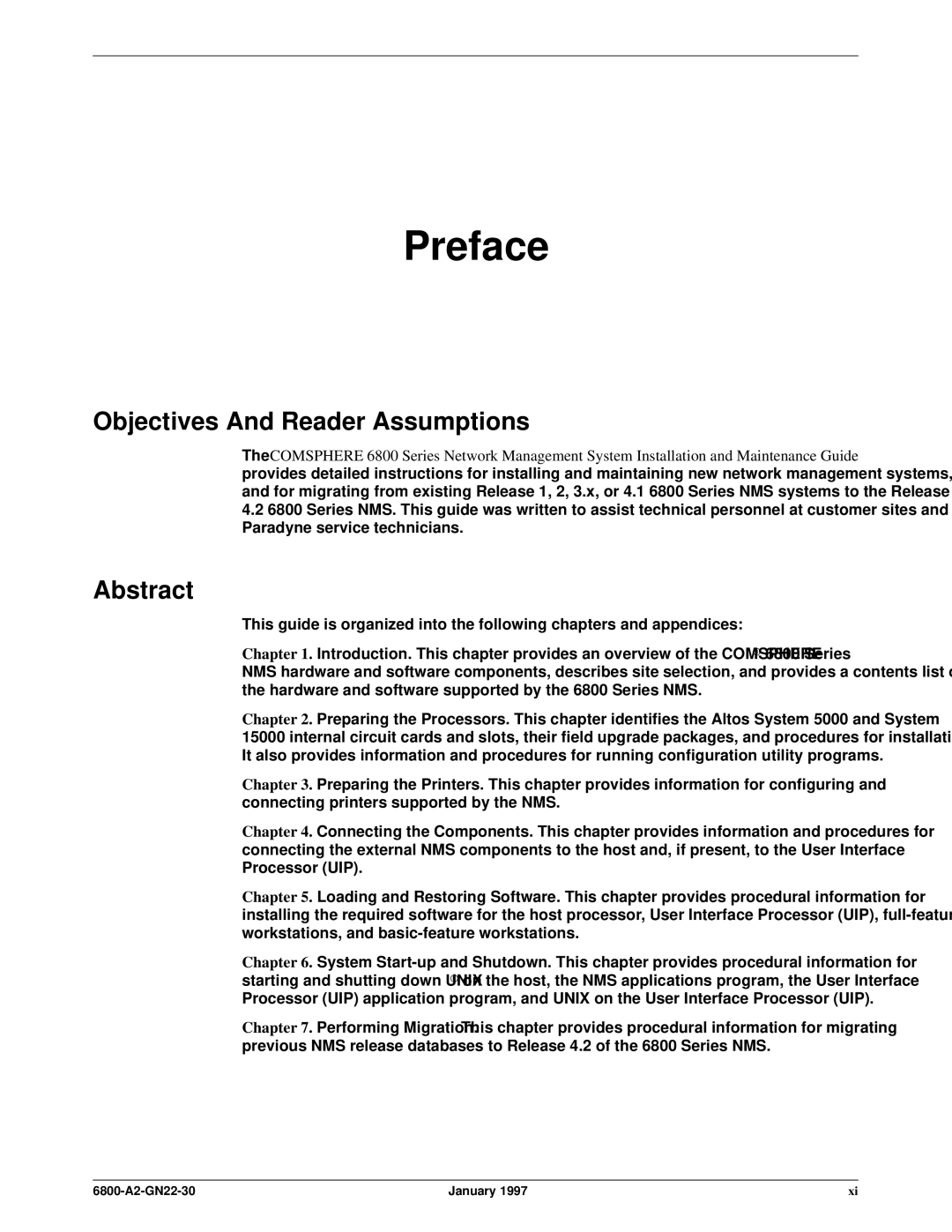 Paradyne 6800 manual Objectives And Reader Assumptions, Abstract 