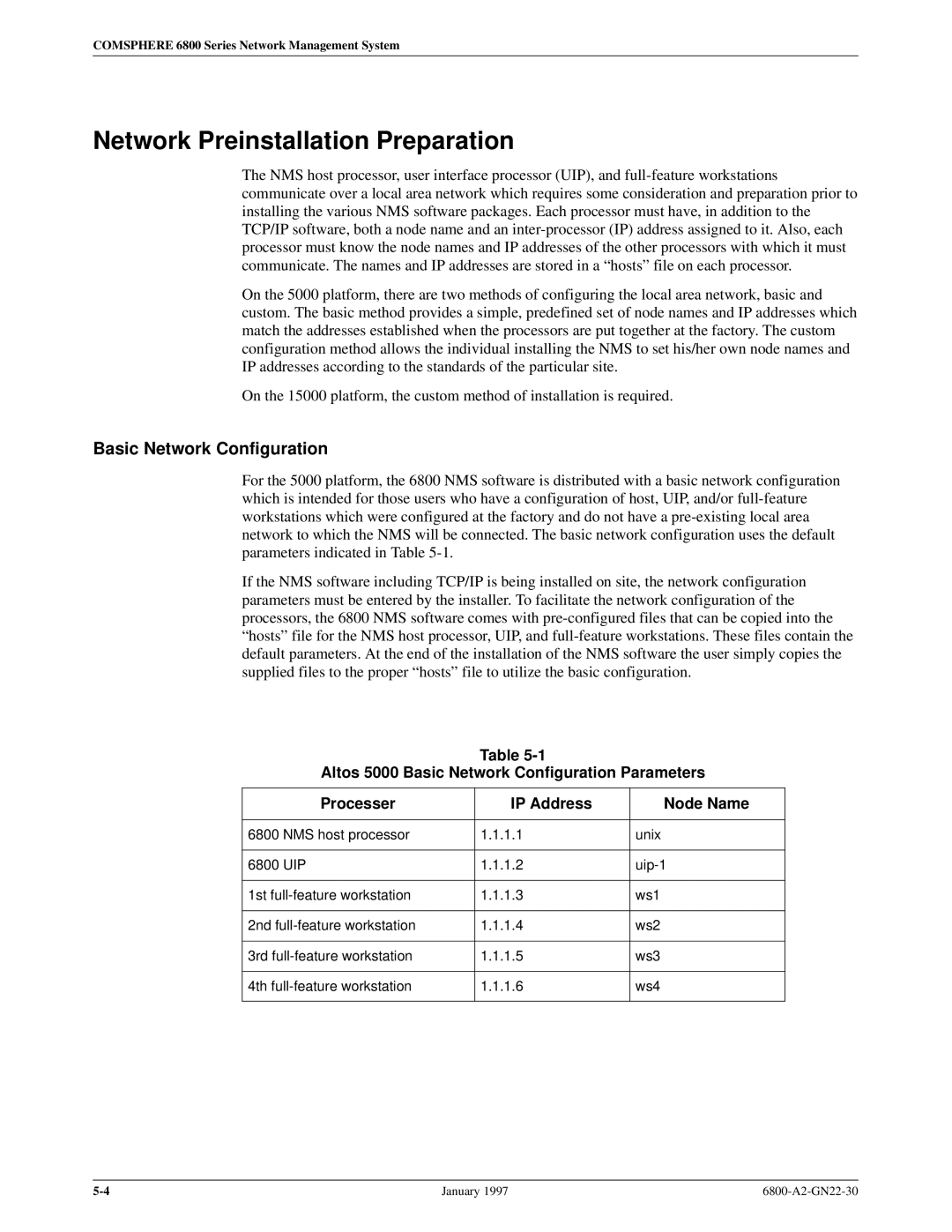 Paradyne 6800 manual Network Preinstallation Preparation, Basic Network Configuration 