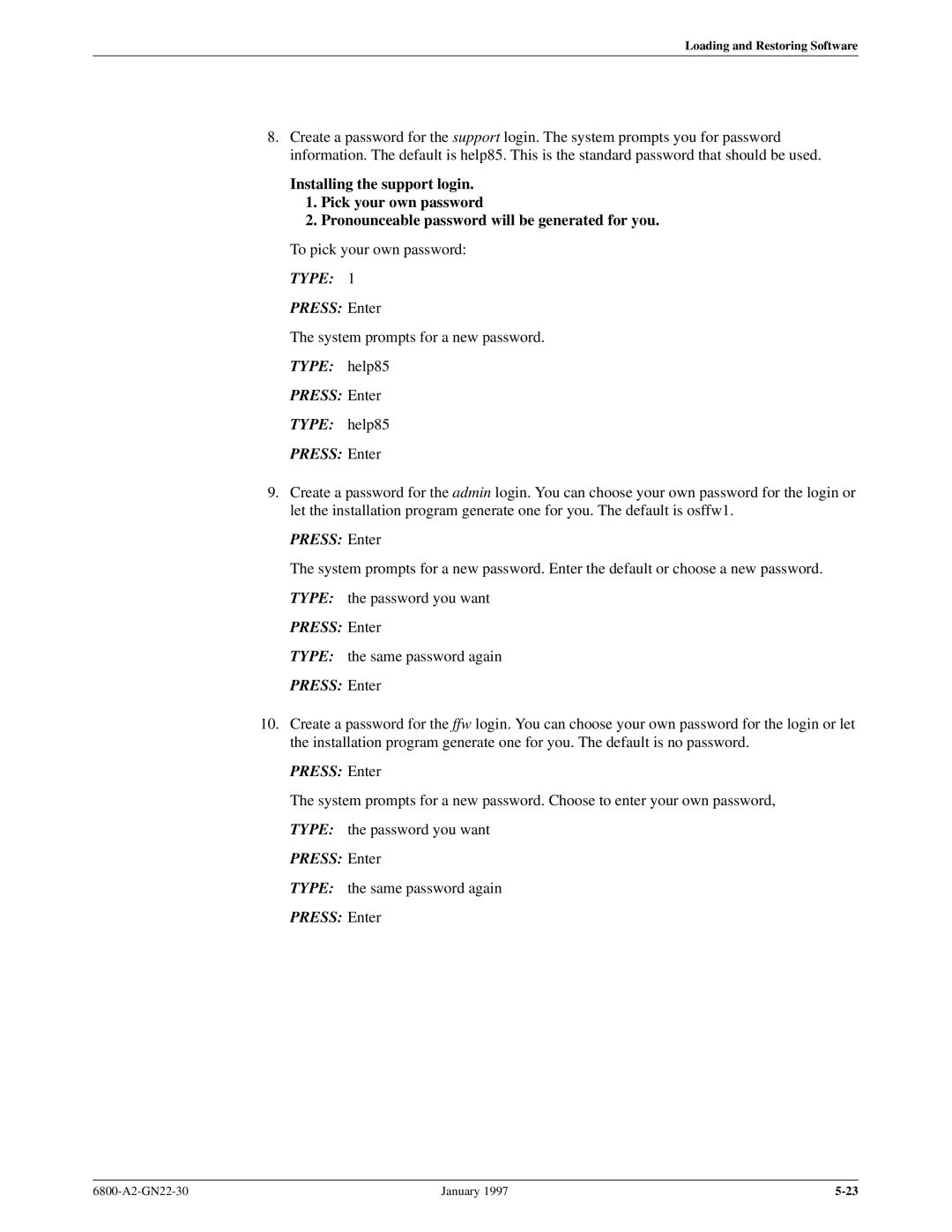 Paradyne 6800 manual Type help85 Press Enter 