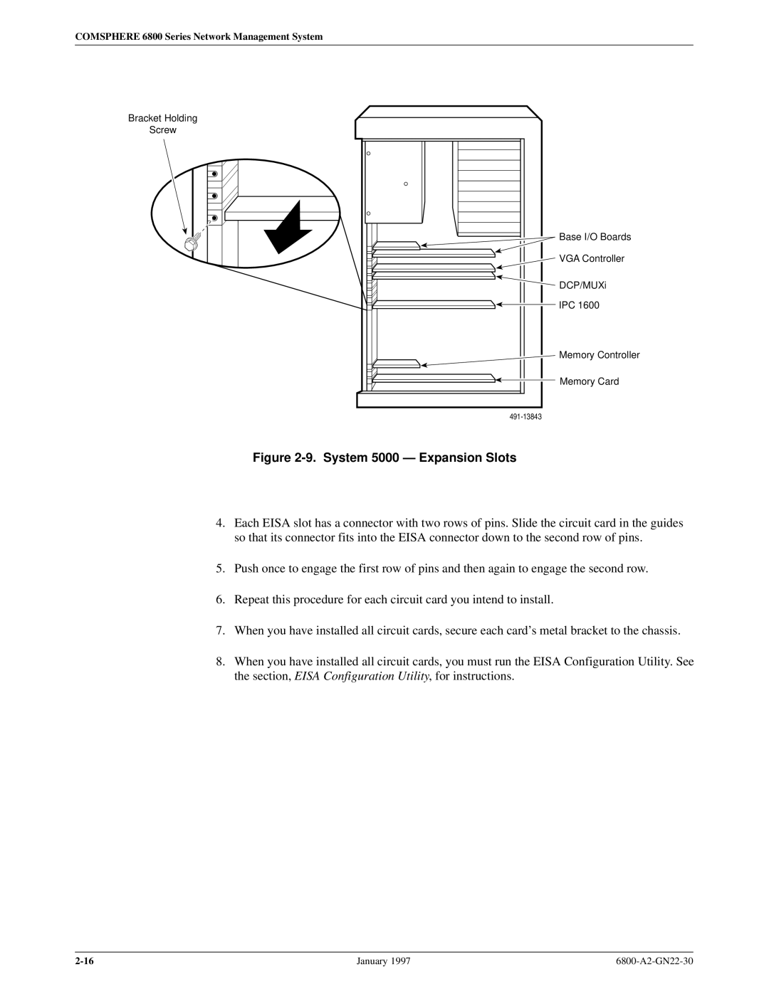 Paradyne 6800 manual System 5000 Ð Expansion Slots 