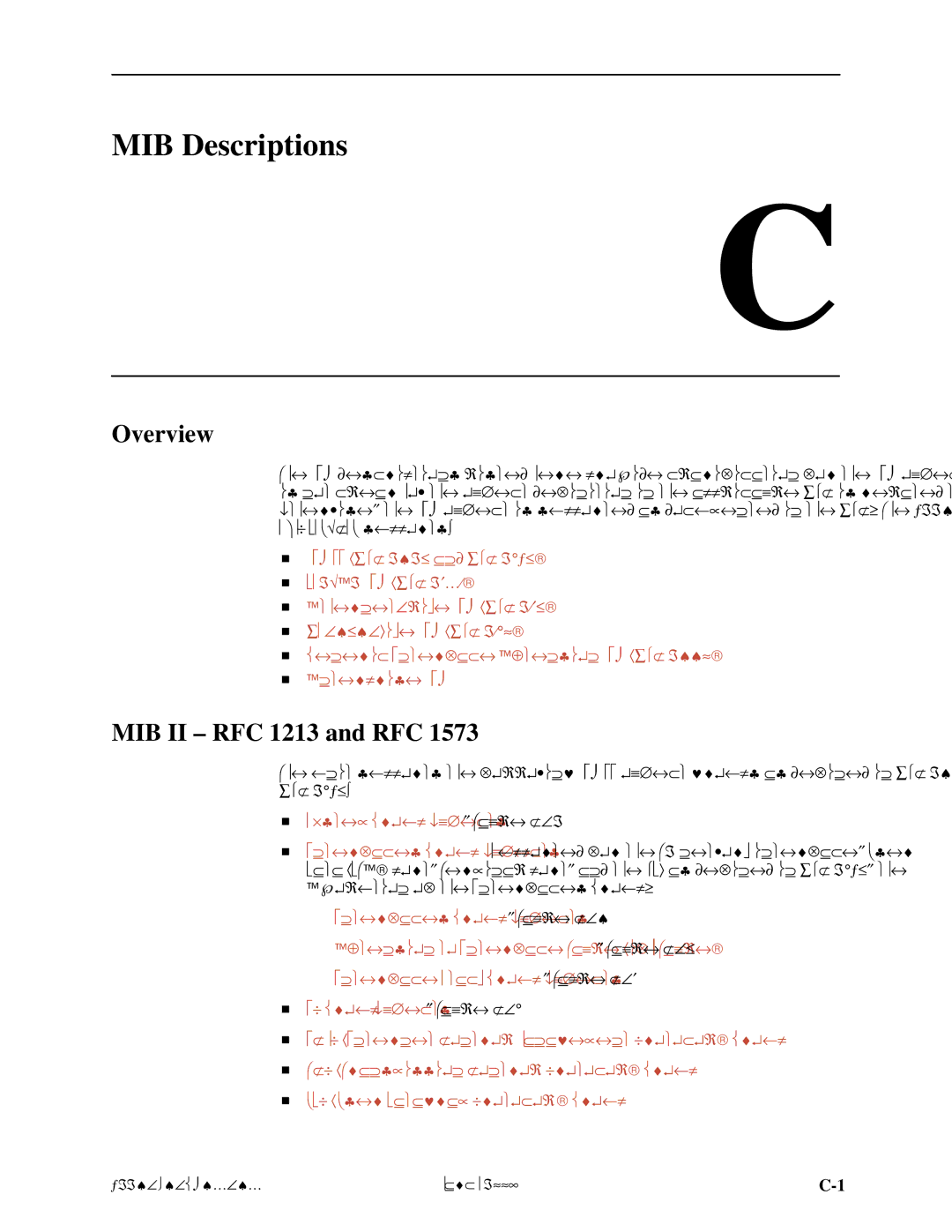 Paradyne 7112 manual MIB Descriptions, MIB II ± RFC 1213 and RFC 