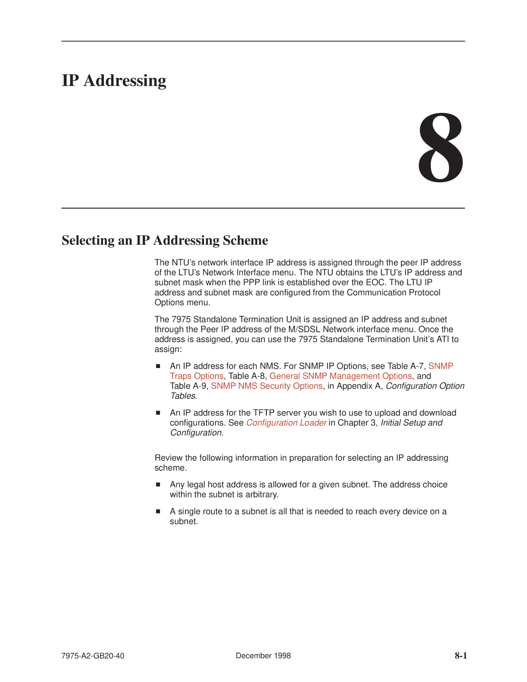 Paradyne 7975 manual Selecting an IP Addressing Scheme 