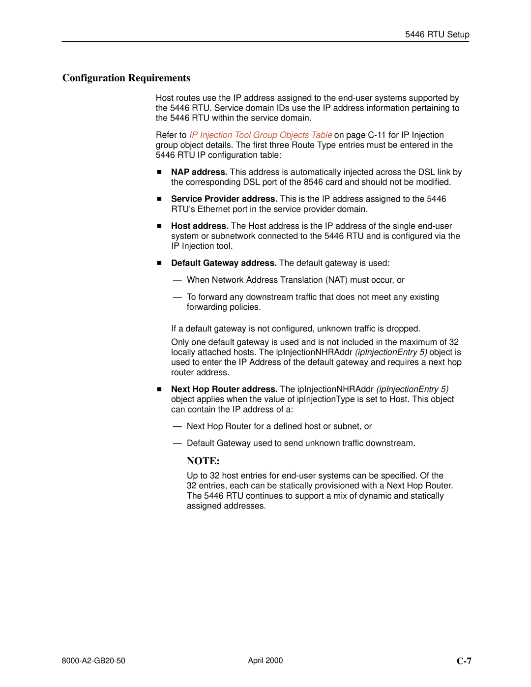 Paradyne 8540, 8546 manual Configuration Requirements 