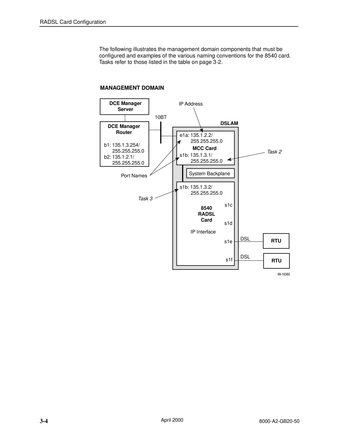 Paradyne 8546, 8540 manual DCE Manager Server, DCE Manager Router 