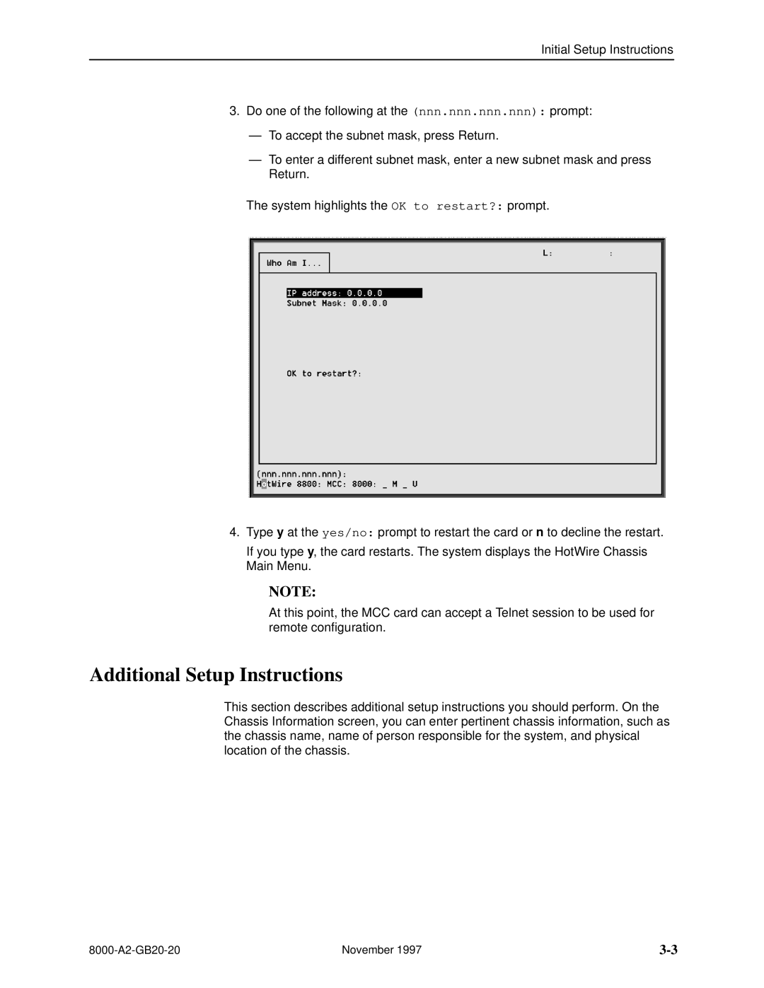 Paradyne 8540, 8546 manual Additional Setup Instructions 