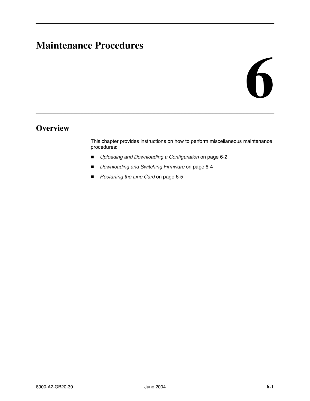 Paradyne 8965, 8968, and 8985, 8955 manual Maintenance Procedures 