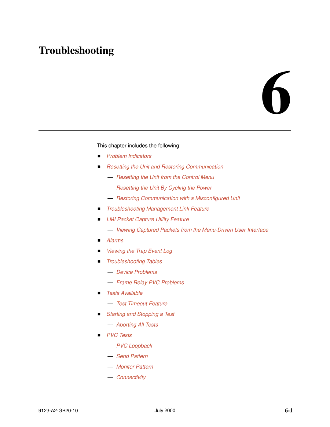 Paradyne 9123 manual Troubleshooting 