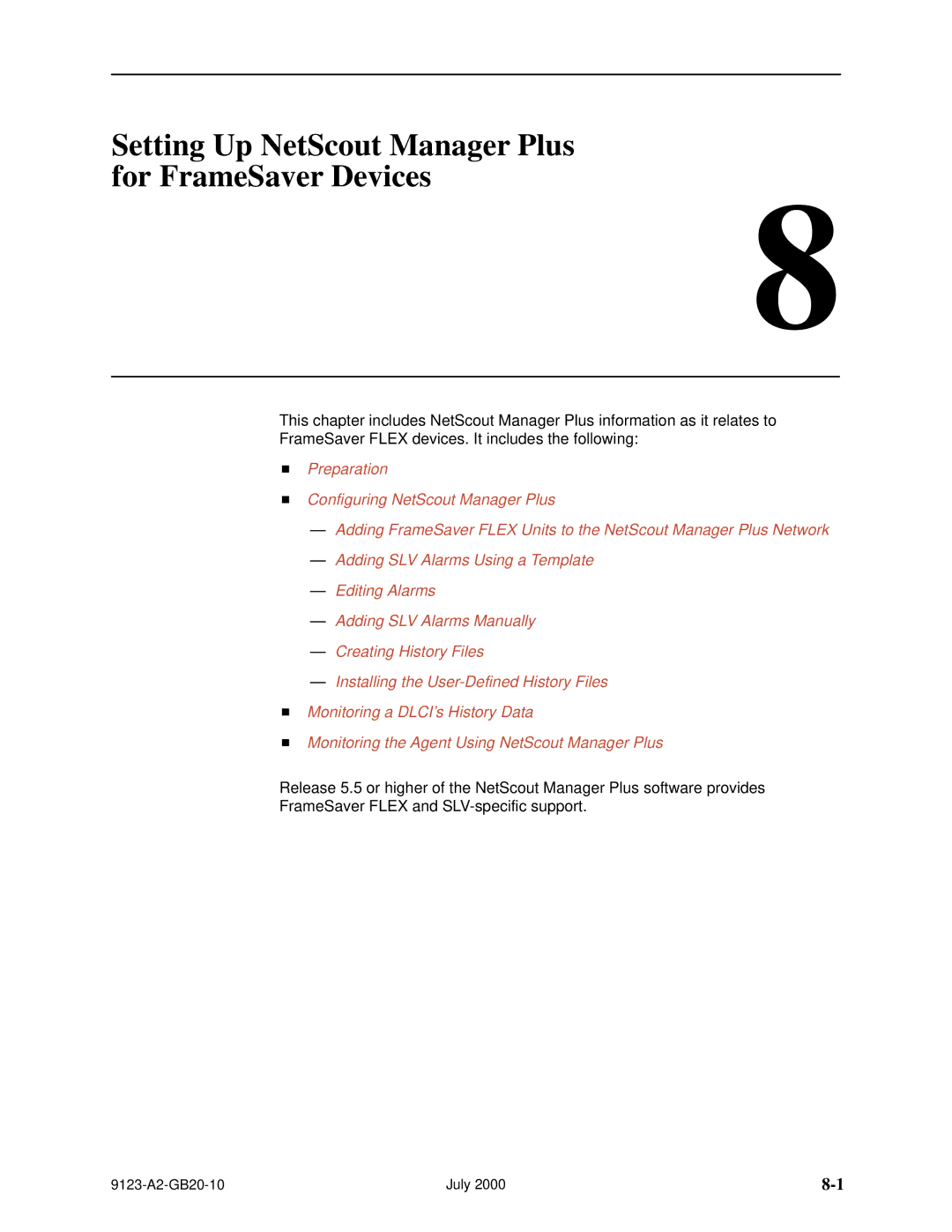 Paradyne 9123 manual Setting Up NetScout Manager Plus for FrameSaver Devices 