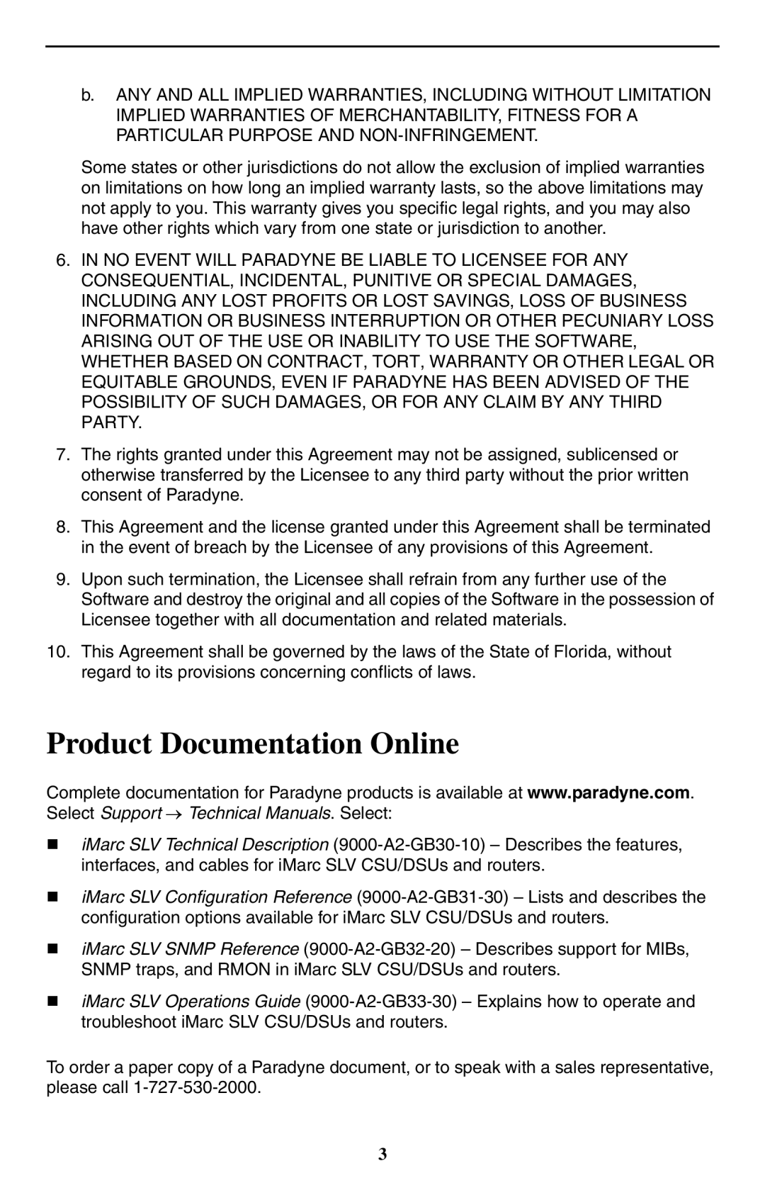 Paradyne 9550 DS3 installation instructions Product Documentation Online 