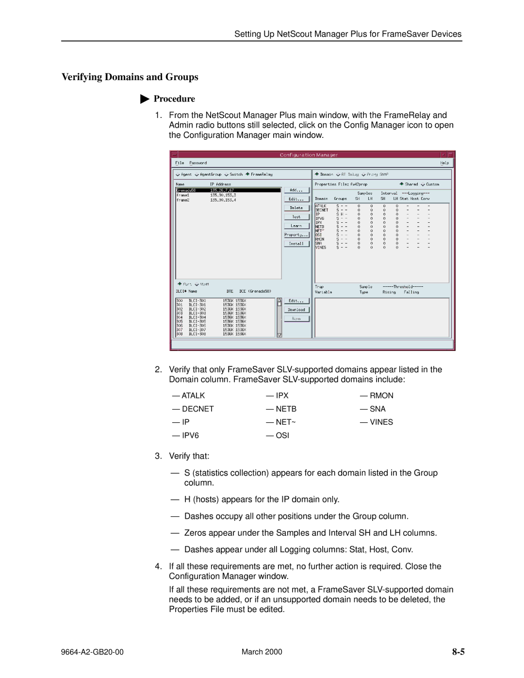 Paradyne 9664 manual Verifying Domains and Groups 