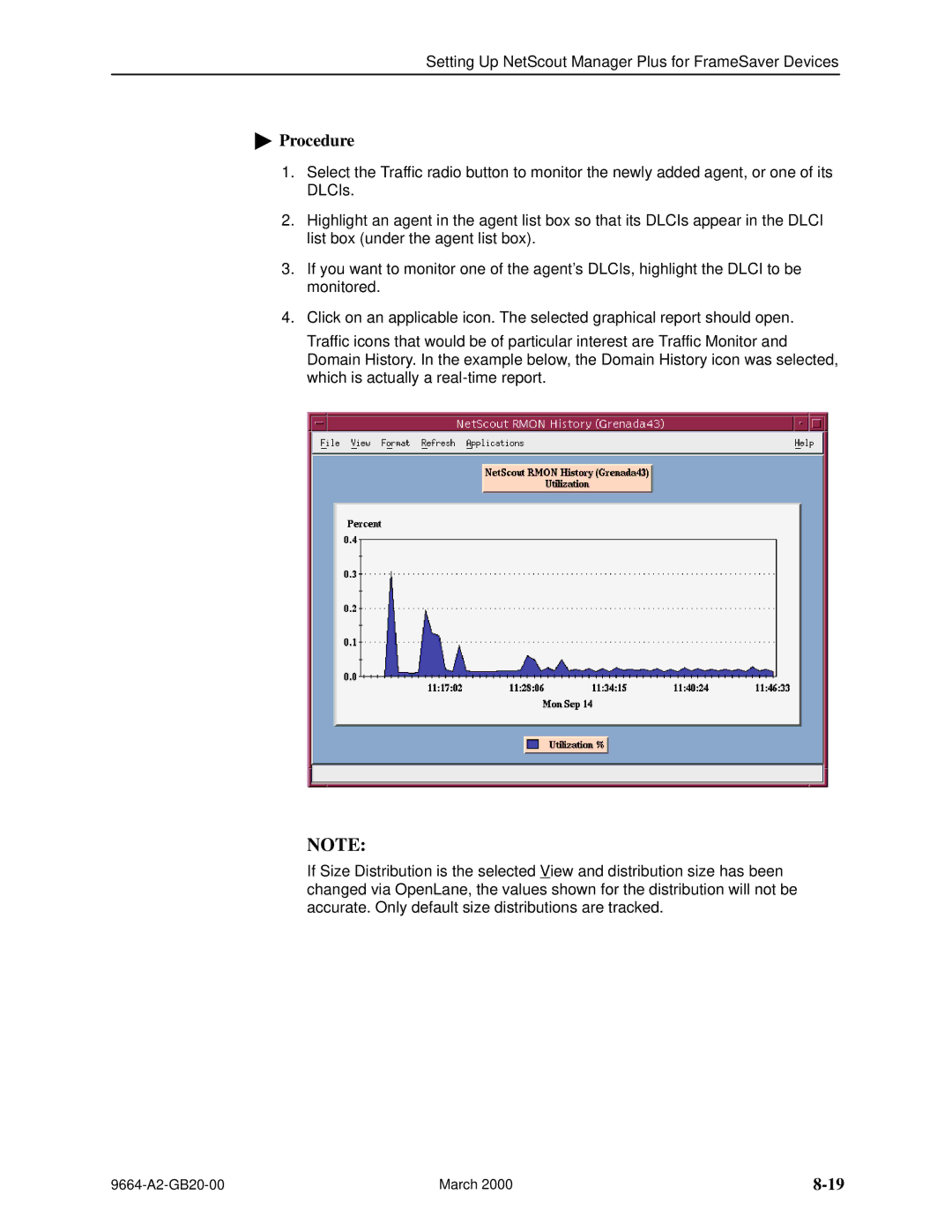 Paradyne 9664 manual Procedure 