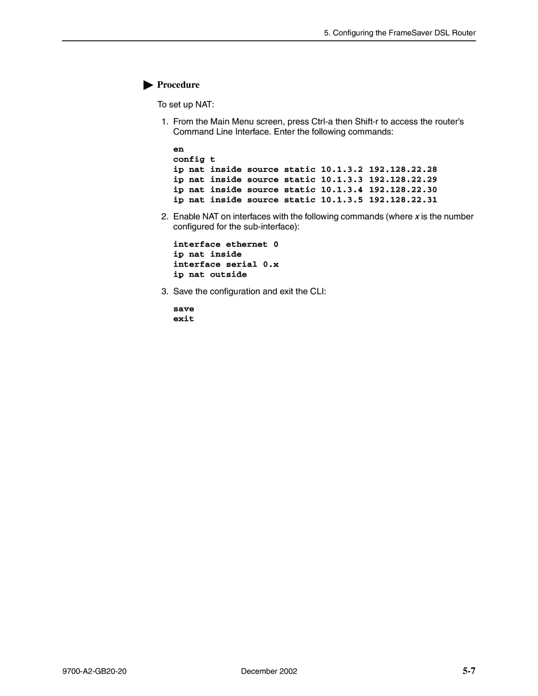 Paradyne 9720, 9788 manual Save exit 