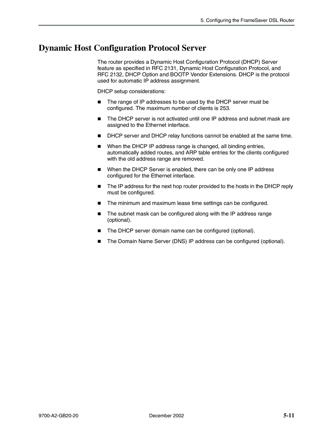 Paradyne 9720, 9788 manual Dynamic Host Configuration Protocol Server 