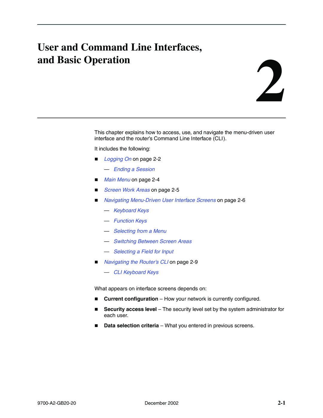 Paradyne 9720, 9788 manual User and Command Line Interfaces Basic Operation 