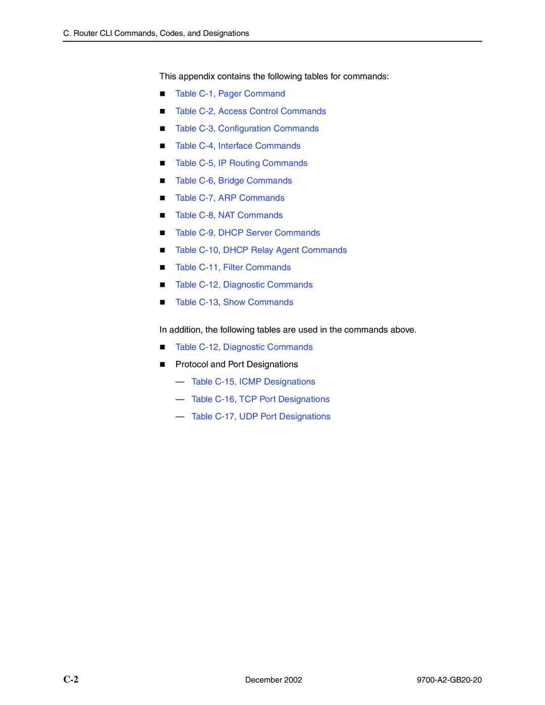 Paradyne 9788, 9720 manual Router CLI Commands, Codes, and Designations 