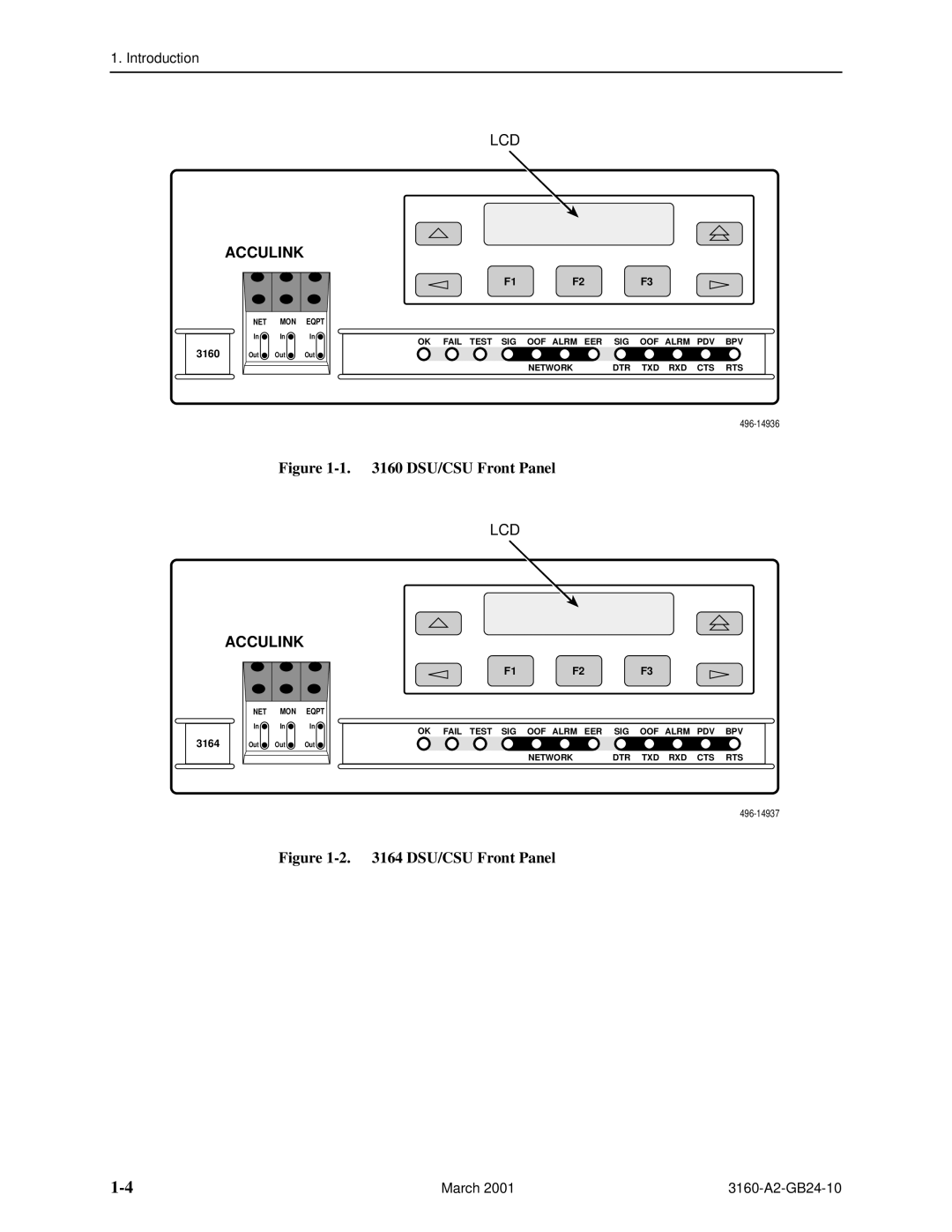 Paradyne 3160-A4, and 3165-A4, 3161 manual Acculink 