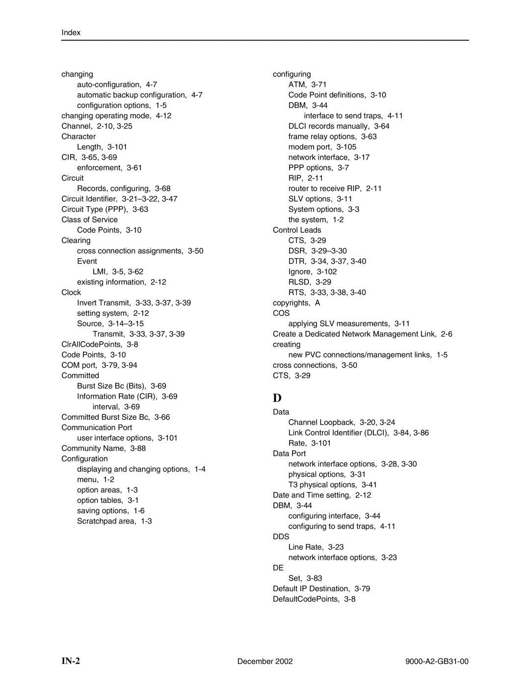 Paradyne 9783, and 9820-45M, 9820-2M, 9820-8M, 9623, 9788, 9128 standalone, 9720, 9123 manual Dbm, Dtr, Rlsd, Rts, Cos, Dds 