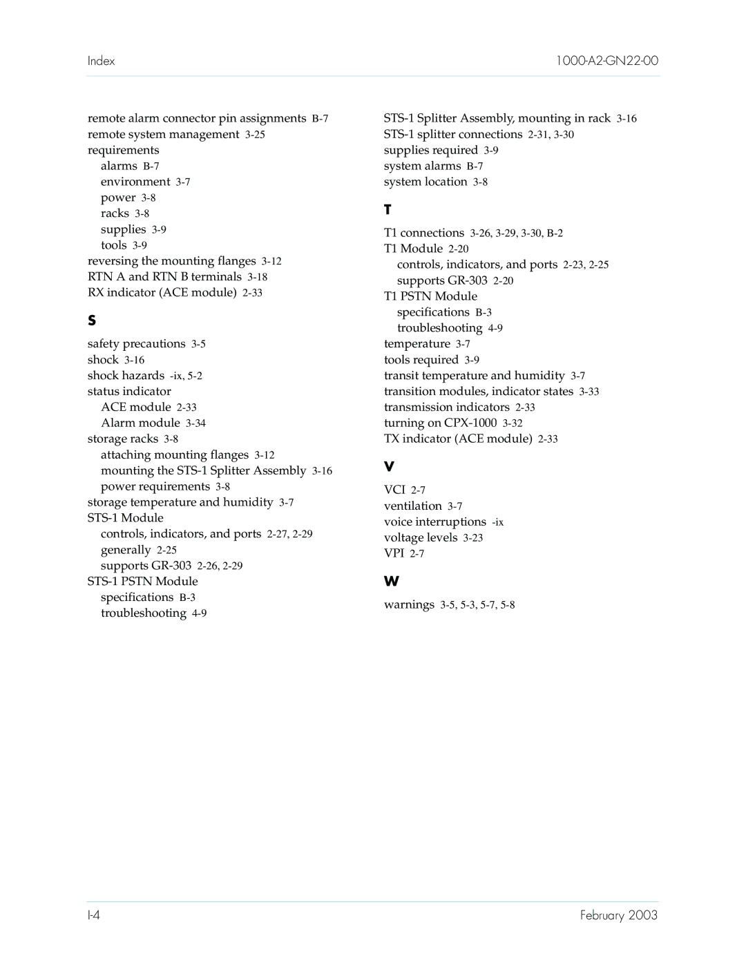 Paradyne CPX-1000 manual T1 connections 3-26,3-29,3-30,B-2 