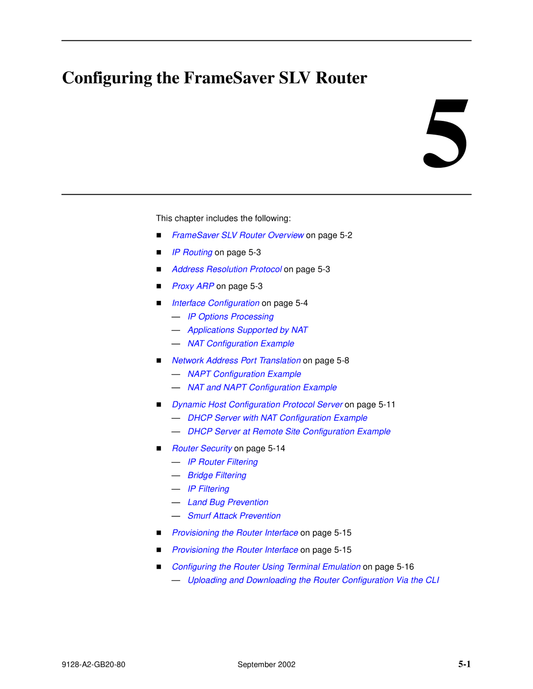 Paradyne CSU, DSU, 9126-II, 9128-II manual Configuring the FrameSaver SLV Router 