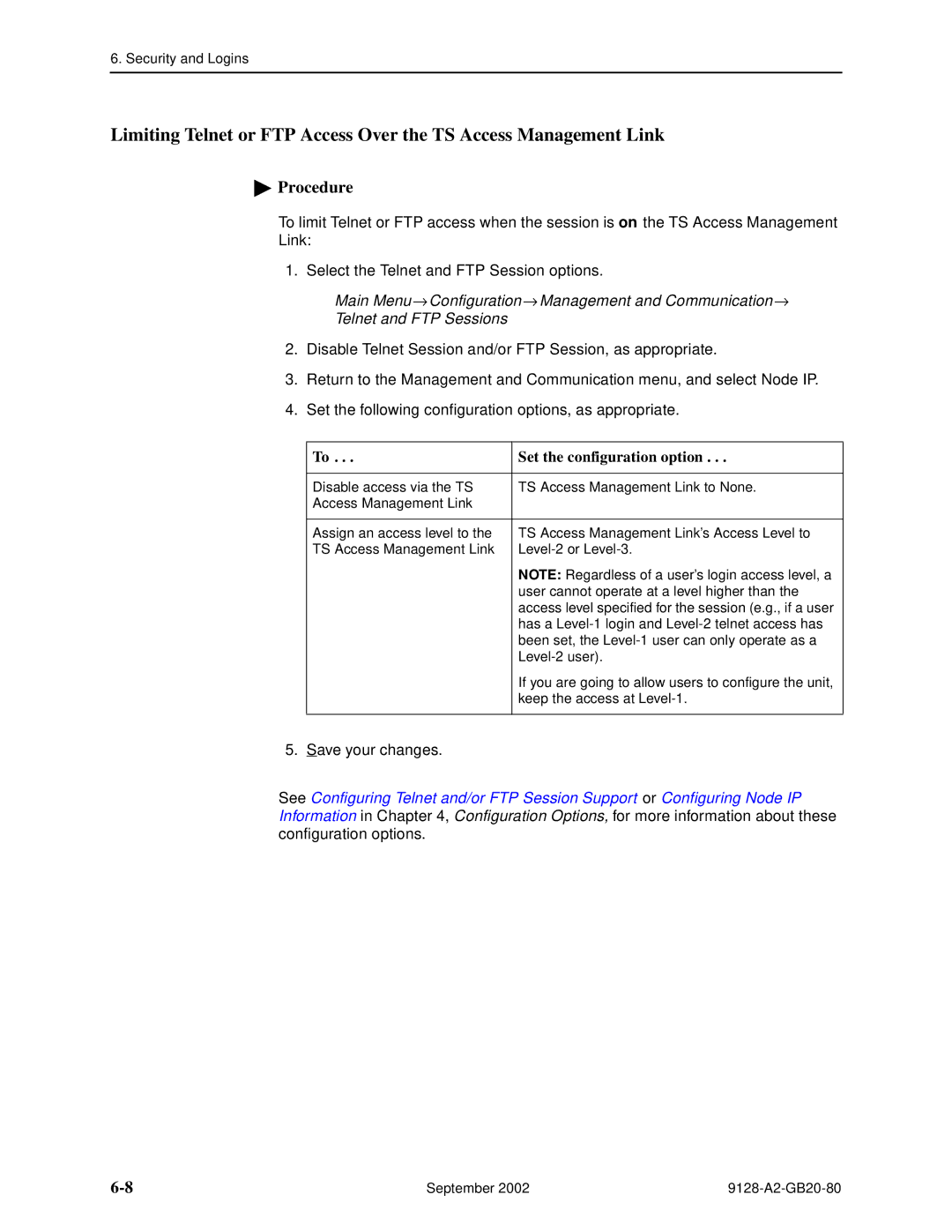 Paradyne 9128-II, CSU, DSU, 9126-II manual Has a Level-1 login and Level-2 telnet access has 