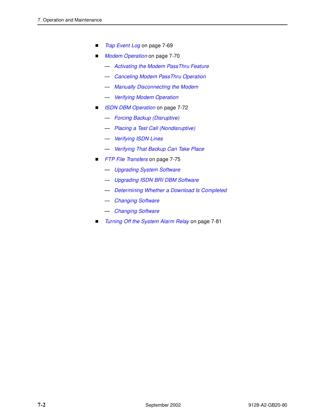 Paradyne CSU, DSU, 9126-II, 9128-II manual Operation and Maintenance 