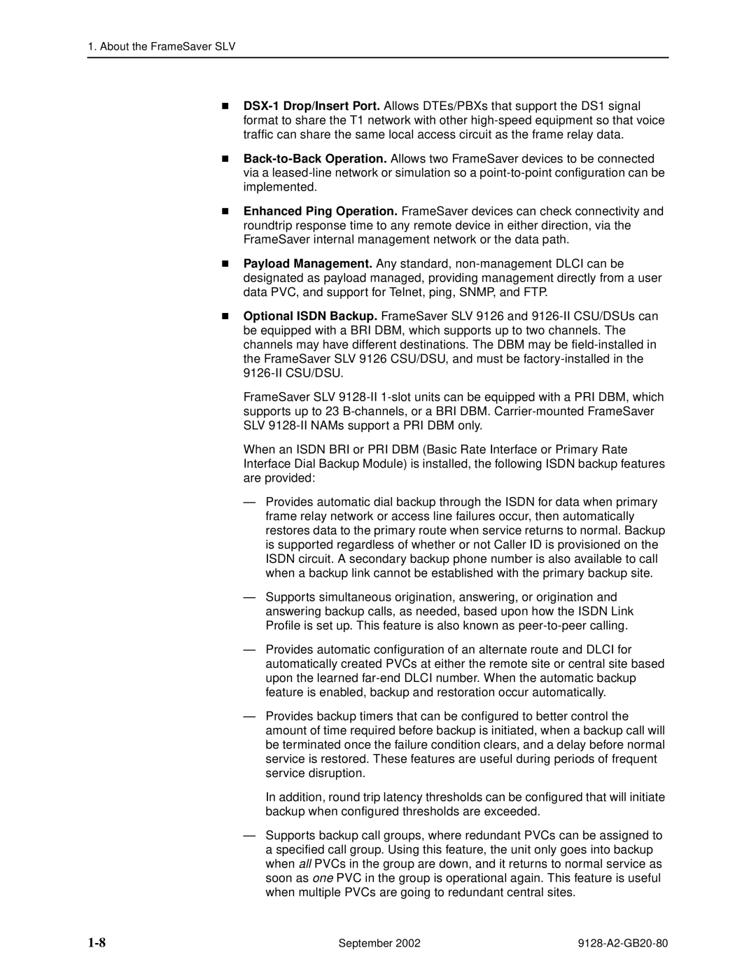 Paradyne CSU, DSU, 9126-II, 9128-II manual About the FrameSaver SLV 