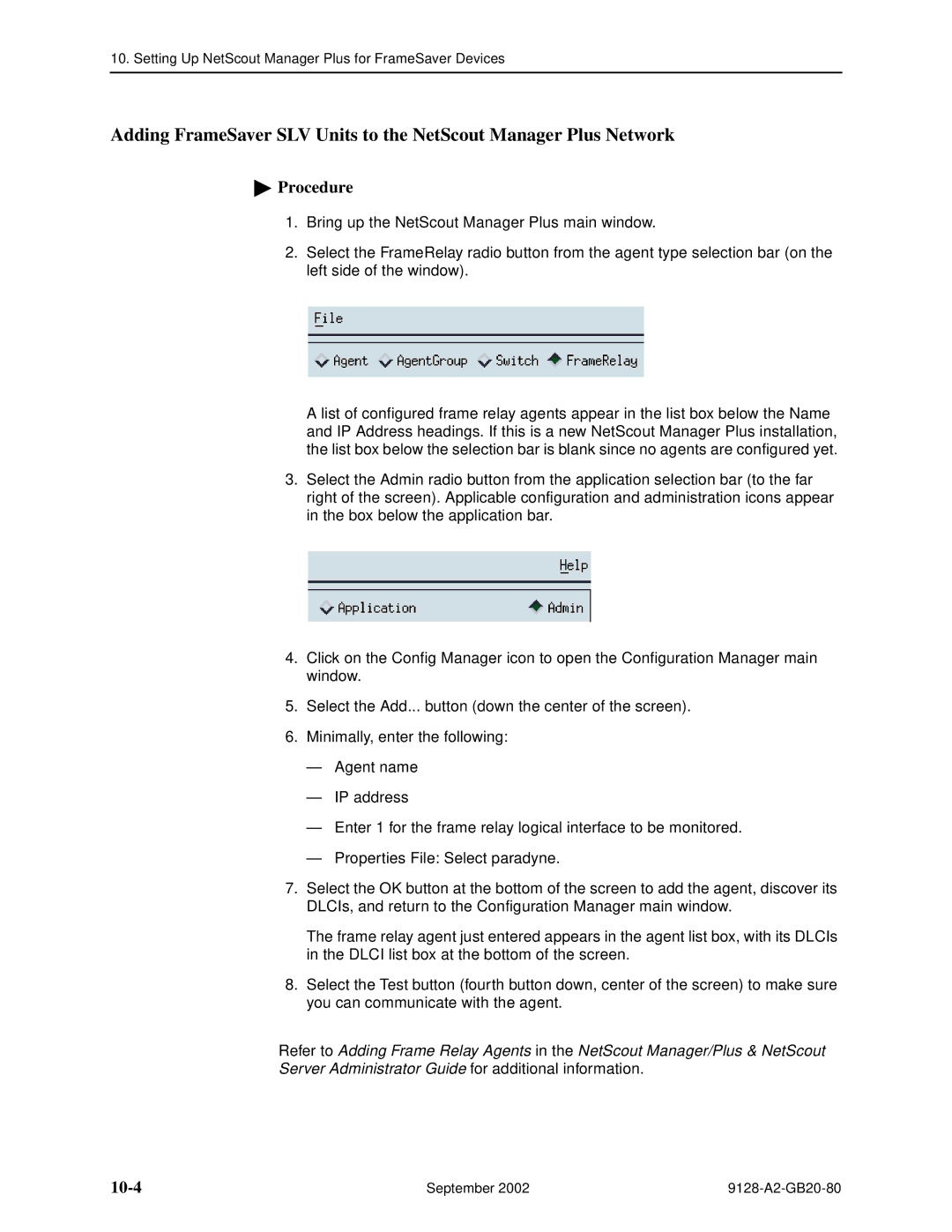 Paradyne 9128-II, CSU, DSU, 9126-II manual Procedure, 10-4 